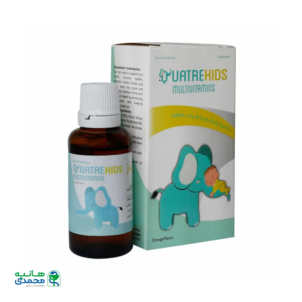 قطره کواترکیدز مولتی ویتامین دارو افشان شایگان