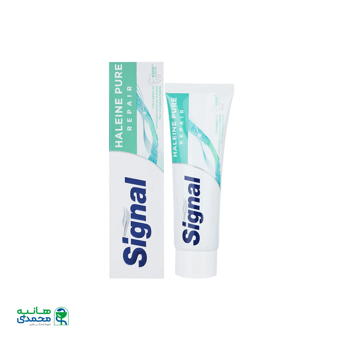 خمیر دندان خوشبو کننده دهان سیگنال مدل Haleine Pure Repair حجم ۷۵ میلی لیتر