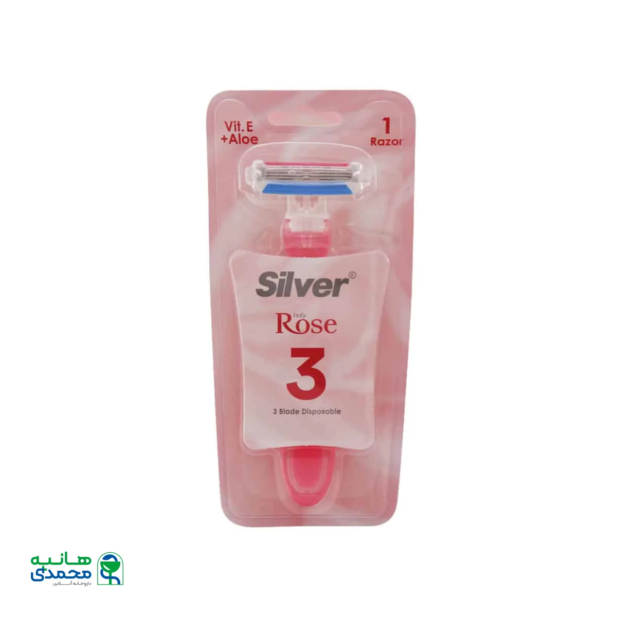 خودتراش چند بار مصرف 3 لبه لیدی رز سیلور