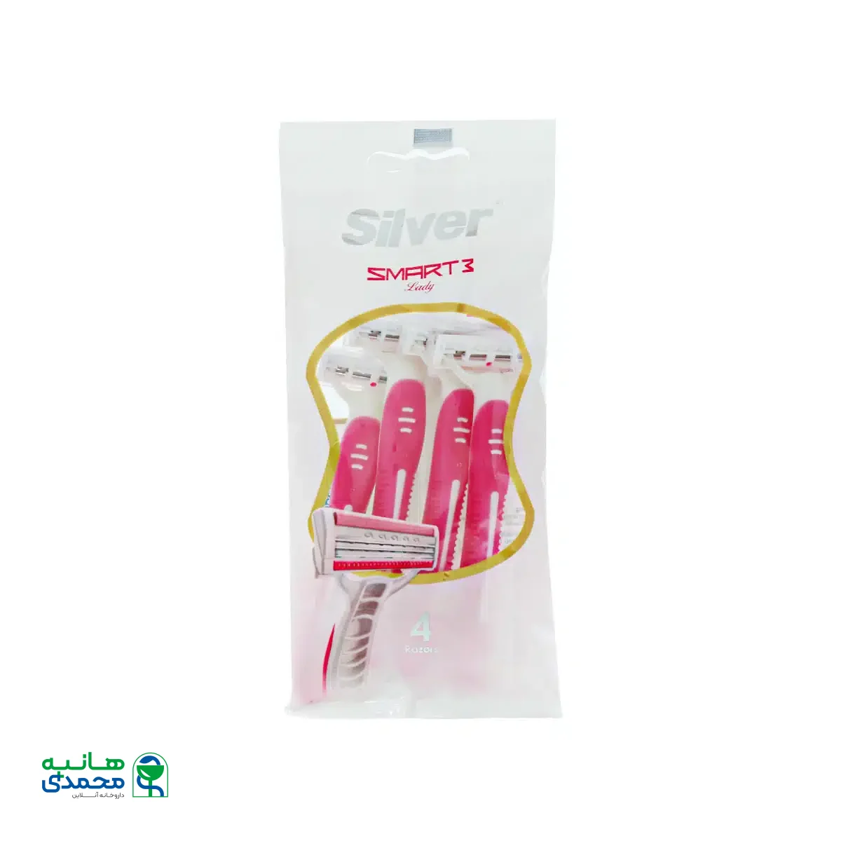 خودتراش 3 لبه اسمارت 3 لیدی سیلور 4 عدد