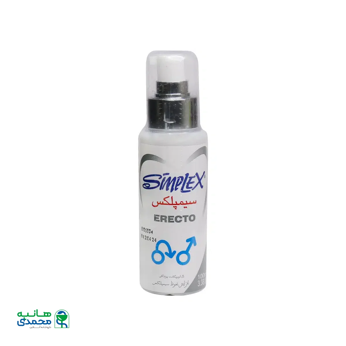 ژل لوبریکانت سیمپلکس مدل erecto حجم 100میلی لیتر
