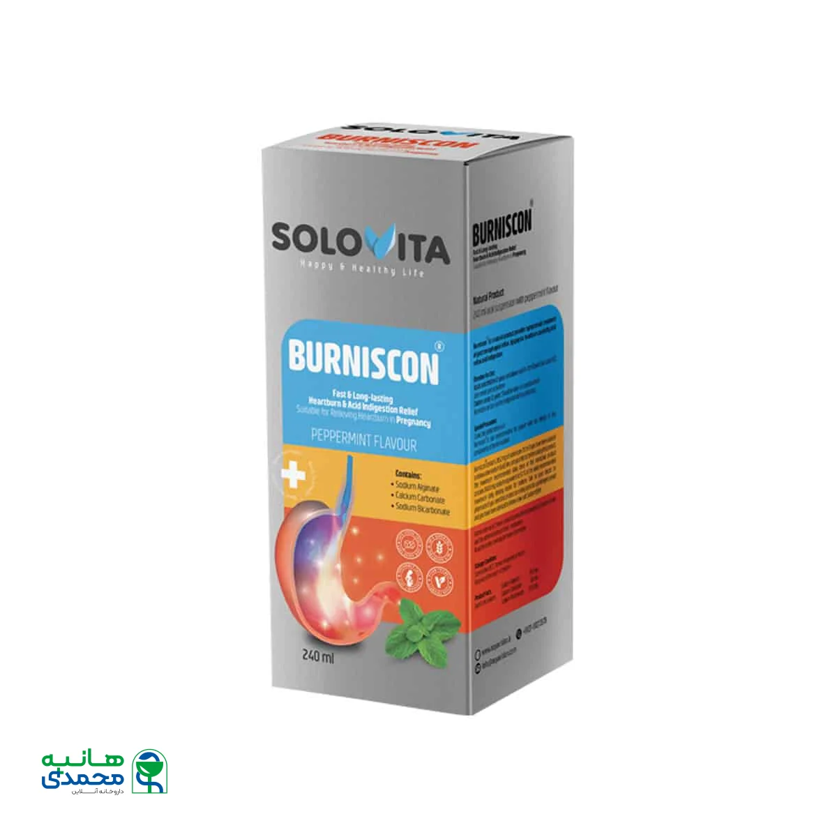 شربت رفلاکس معده برنیسکون سولویتا