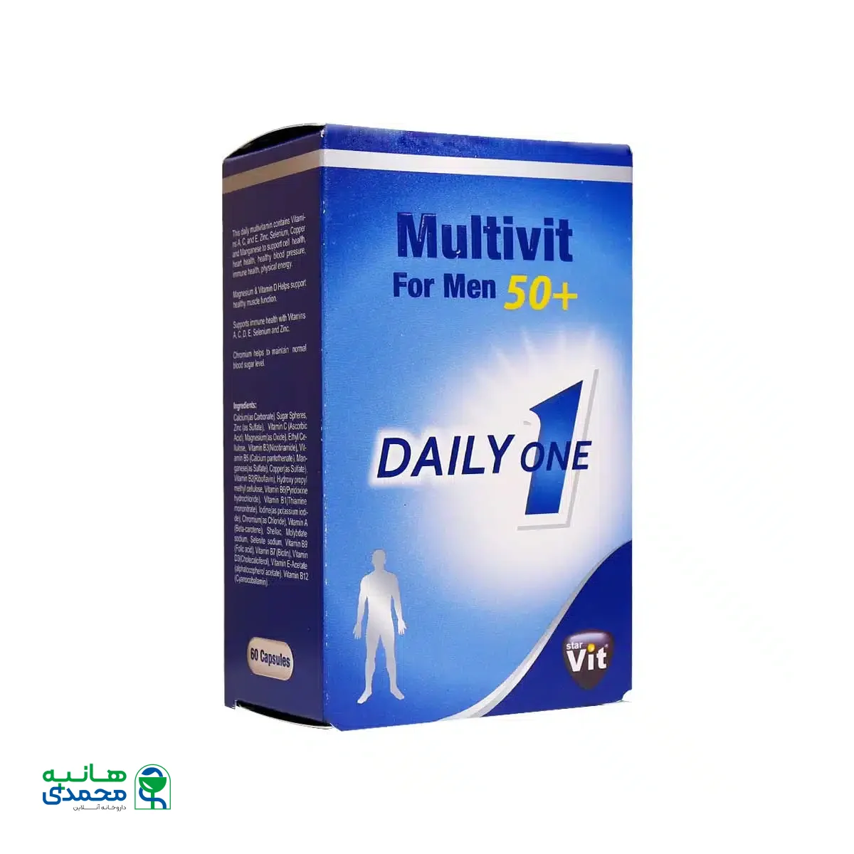 کپسول مولتی ویت آقایان بالای 50 سال استار ویت 60 عدد