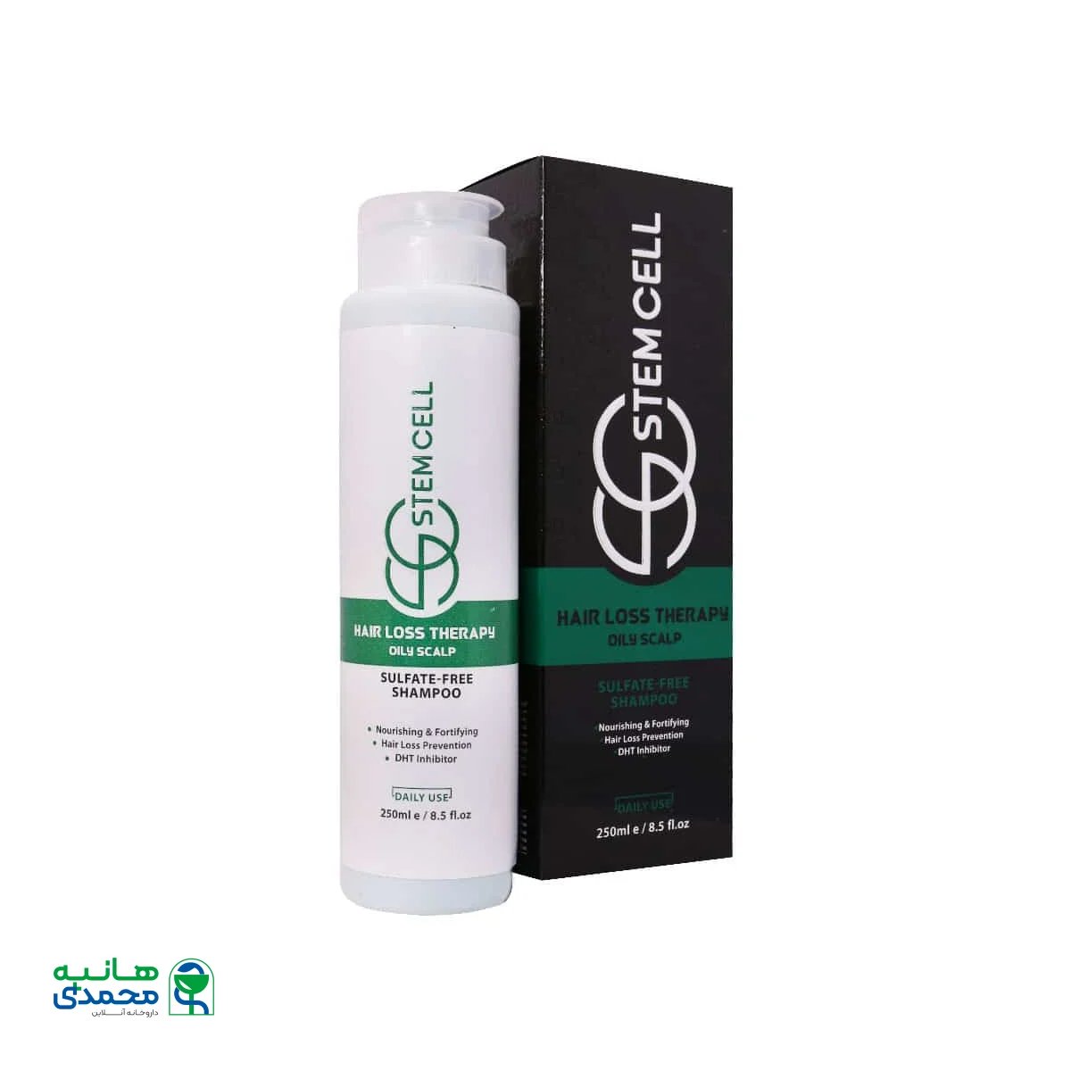 شامپو تقویت کننده فاقد سولفات موی چرب استم سل