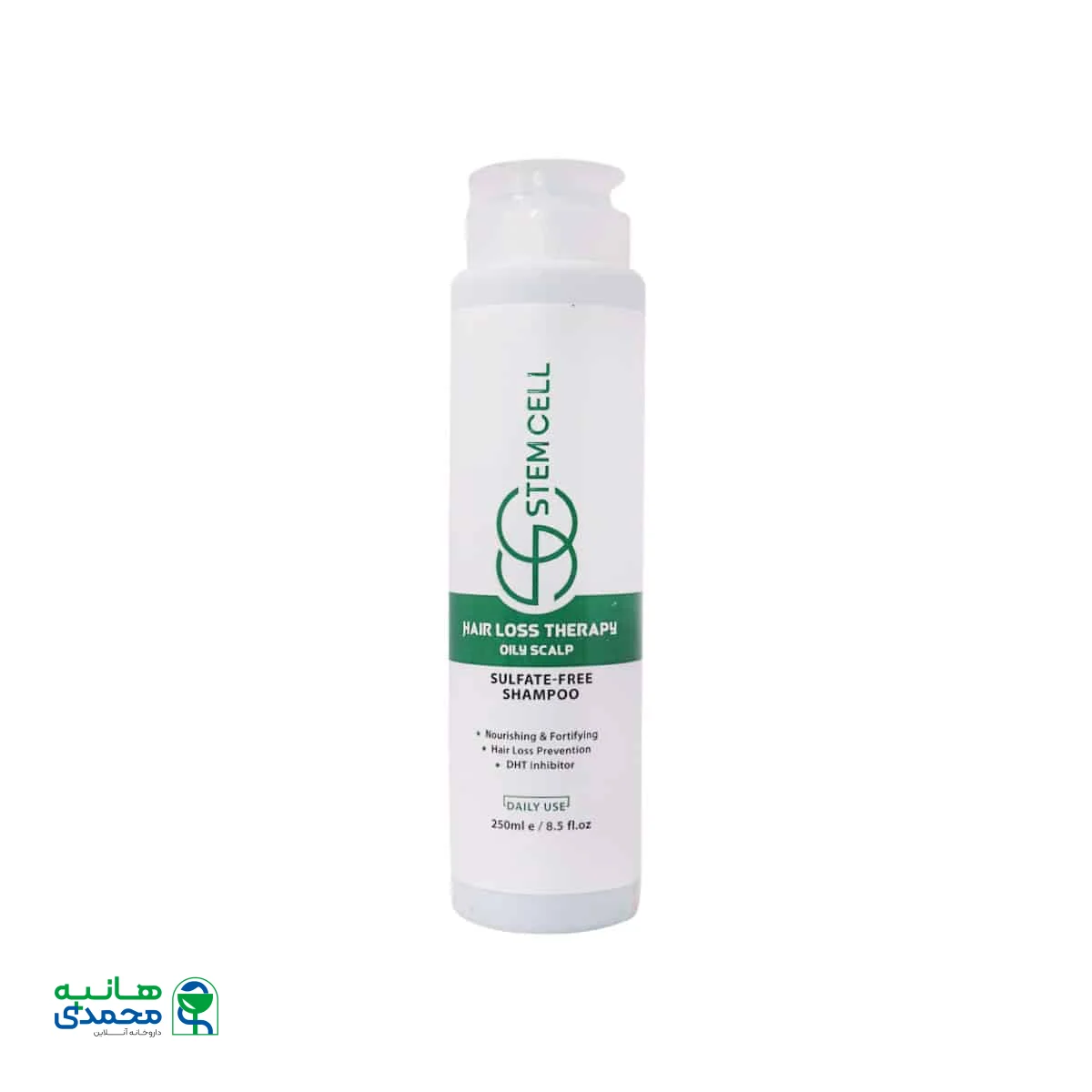 شامپو تقویت کننده فاقد سولفات موی چرب استم سل