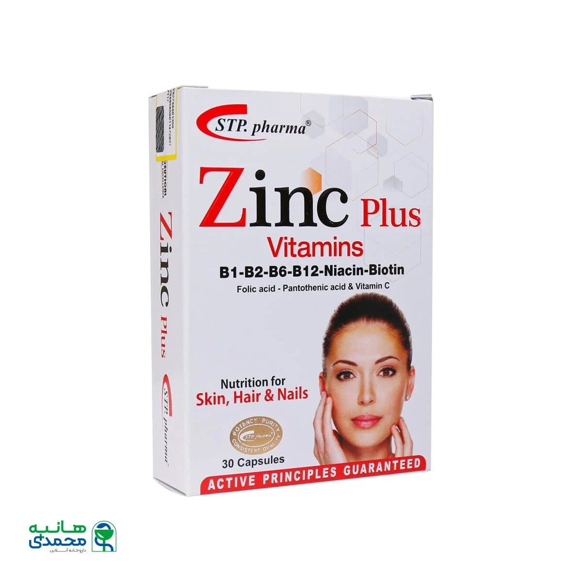 کپسول زینک پلاس همراه ویتامین ها اس تی پی فارما 30 عدد