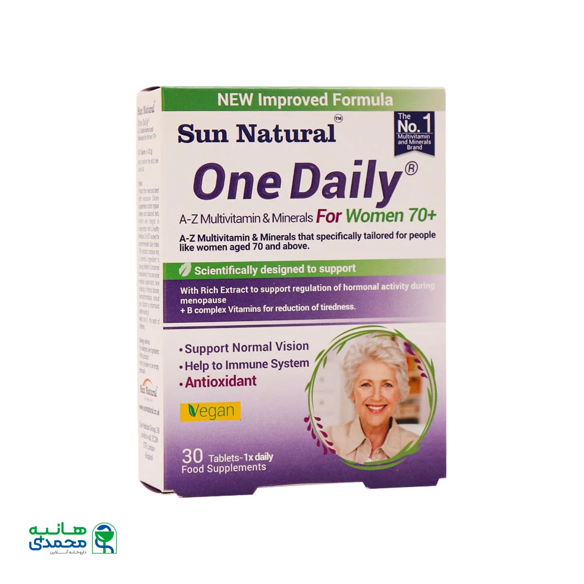 قیمت قرص مولتی ویتامین وان دیلی بانوان بالای 70 سال سان نچرال