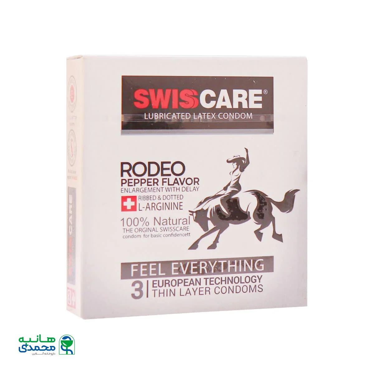 کاندوم بزرگ کننده و تاخیری خاردار سوئیس کر مدل RODEO