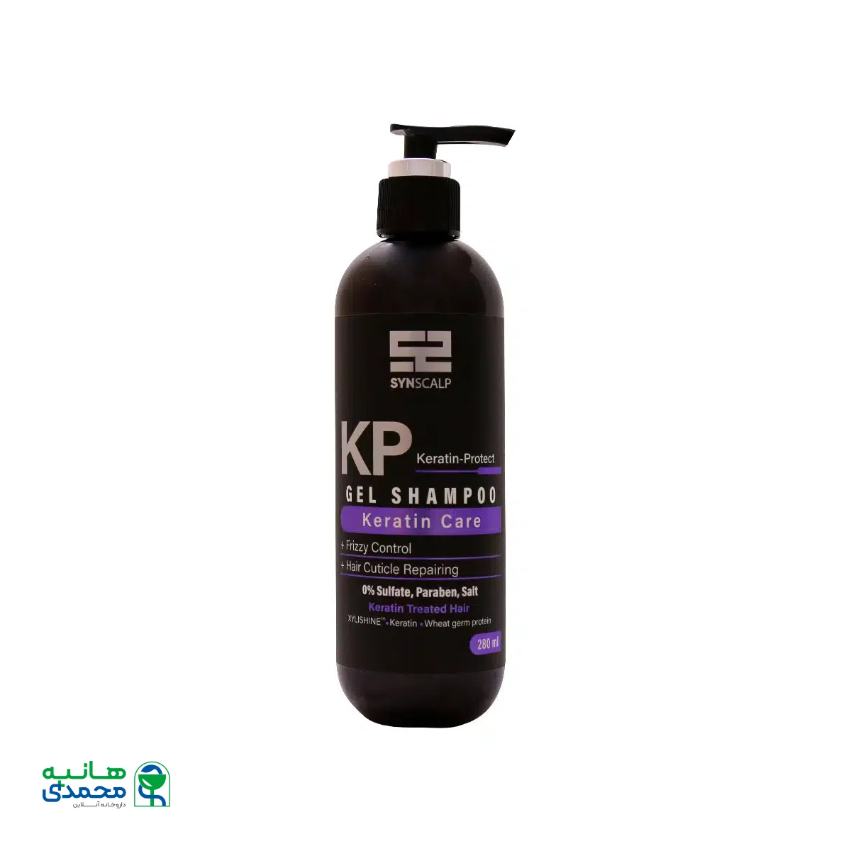 ژل شامپو فاقد سولفات موهای کراتینه KP ساین اسکین 280 میلی لیتر