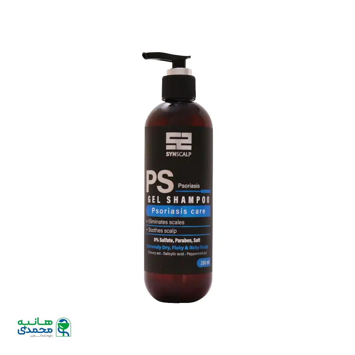ژل شامپو فاقد سولفات مراقبت از پسوریازیس PS ساین اسکین 280 میلی لیتر