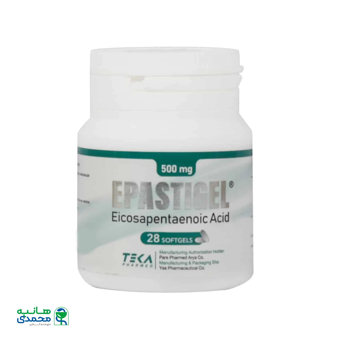 سافت ژل اپاستیژل 500 میلی گرم تکا فارمد