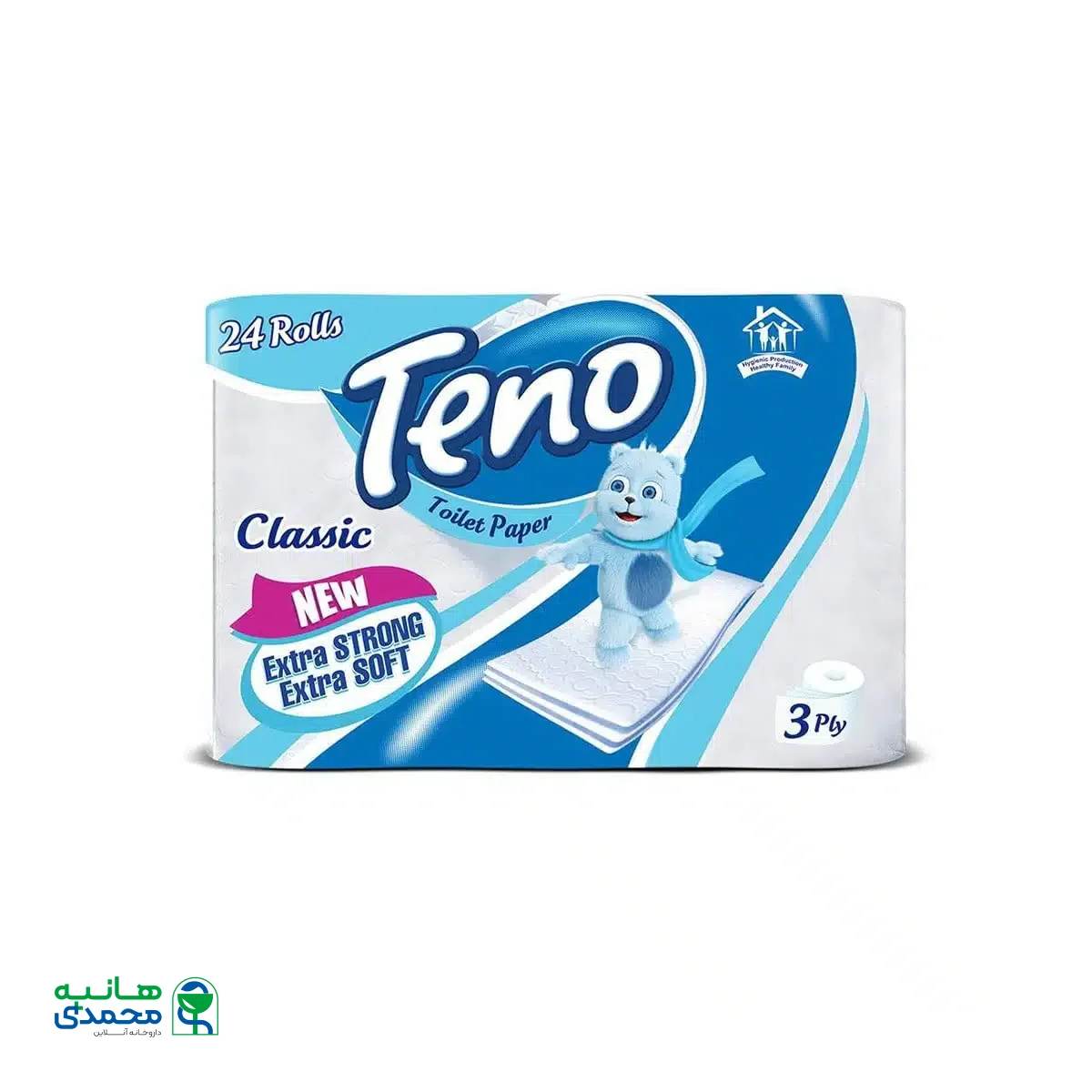 دستمال لوله ای سه لایه تنو مدل کلاسیک