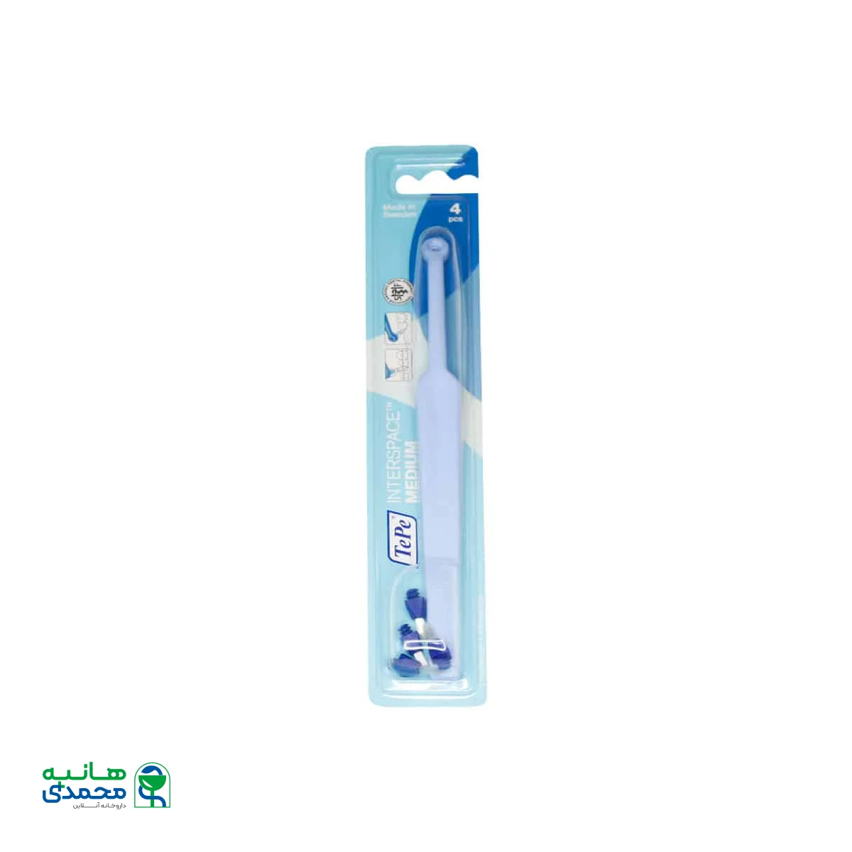 مسواک بین دندانی دسته دار تپه با برس متوسط