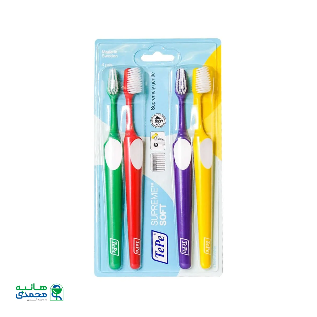 پک 4 عددی مسواک سوپریم تپه