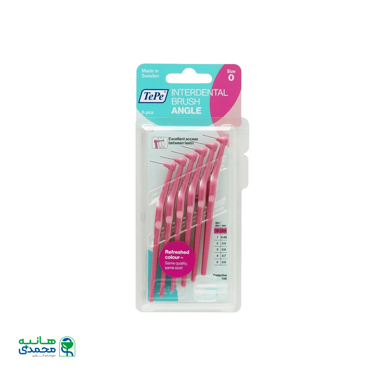 مسواک بین دندانی دسته دار سایز ۰ تپه ۶ عددی