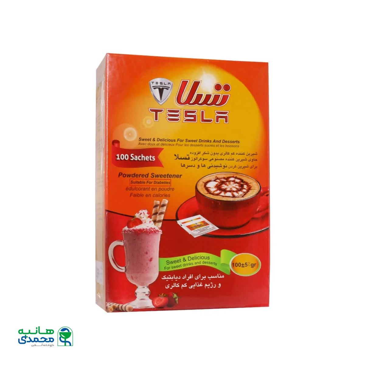 ساشه شیرین کننده کم کالری سوکرالوز تسلا