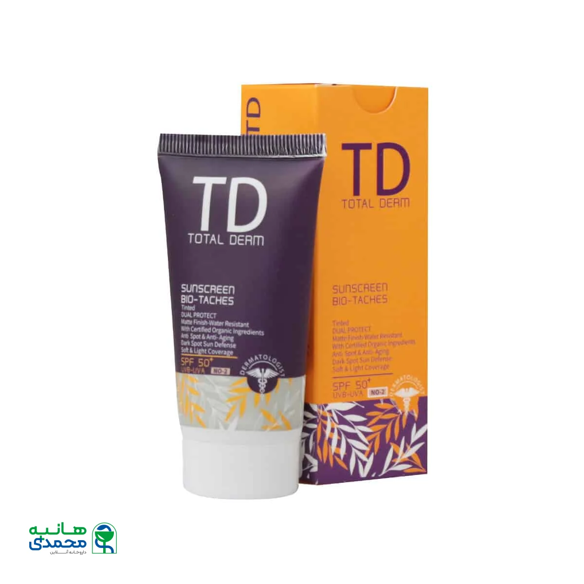 کرم ضد آفتاب ضد لک SPF50 توتال درم