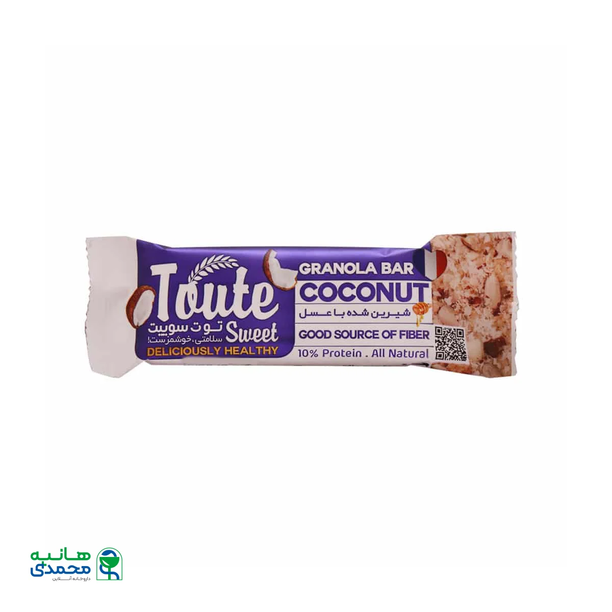 گرانولا بار فشرده جو پرک توت سوییت