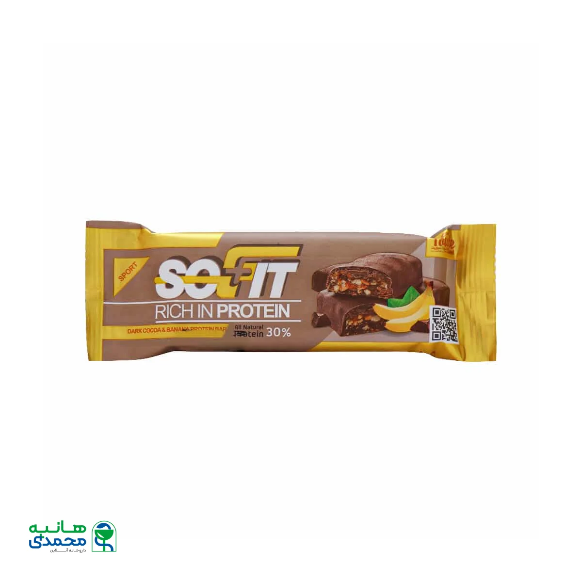 پروتئین بار با روکش کاکائویی تلخ سوفیت