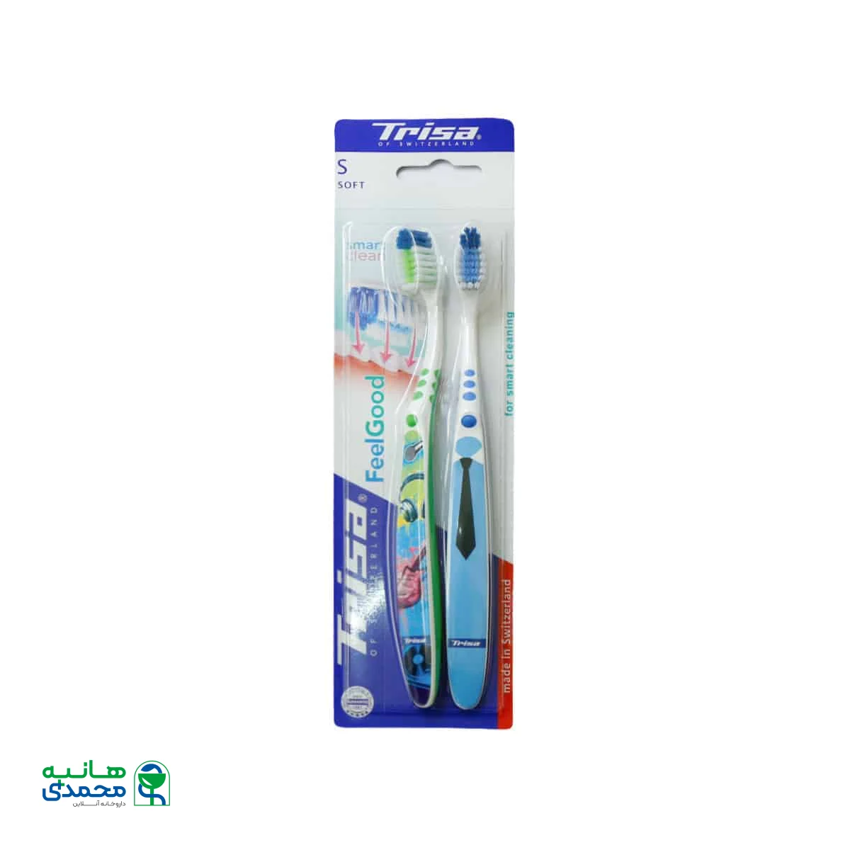 مسواک دوتایی فیل گود اسمارت کلین با فرچه نرم تریزا