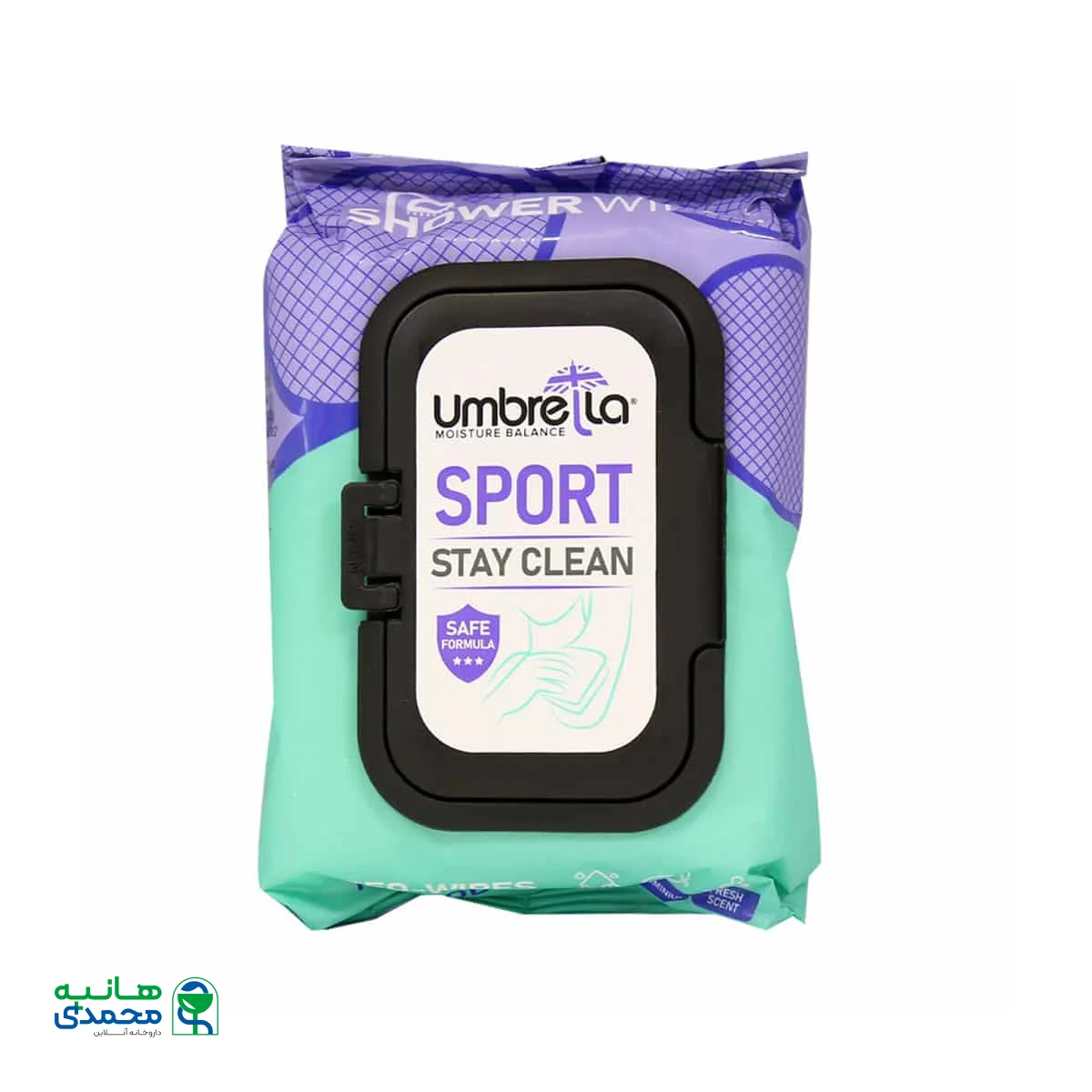 دستمال مرطوب خوشبو کننده بدن اسپورت آمبرلا