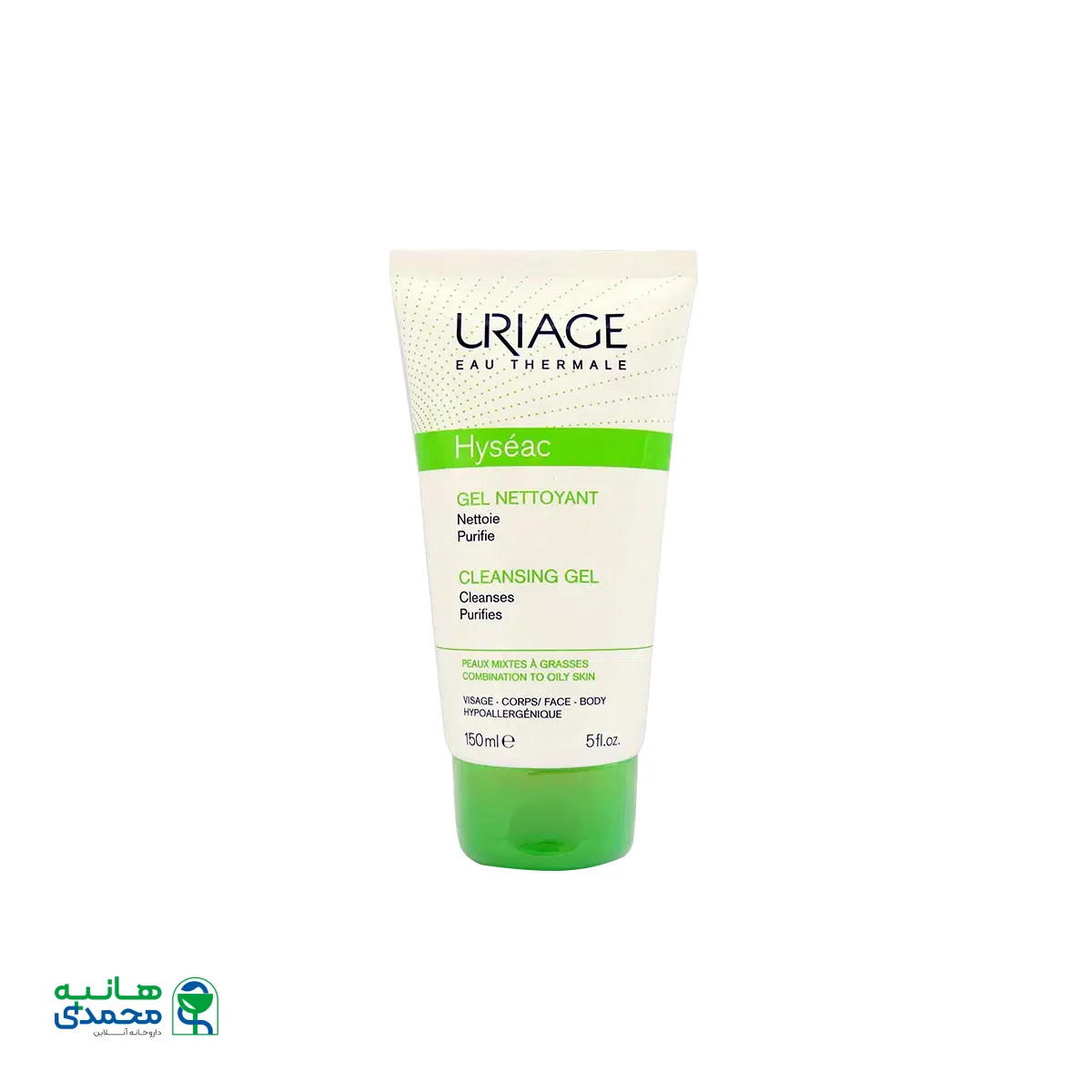 ژل پاک کننده هیسه اک اوریاژ مناسب پوست های مختلط تا چرب ۱۵۰ میلی لیتر