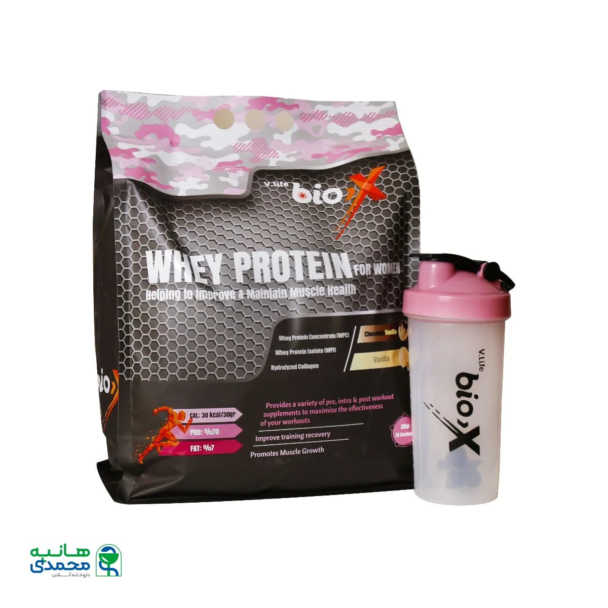پودر وی پروتئین بانوان وی لایف بایوکس