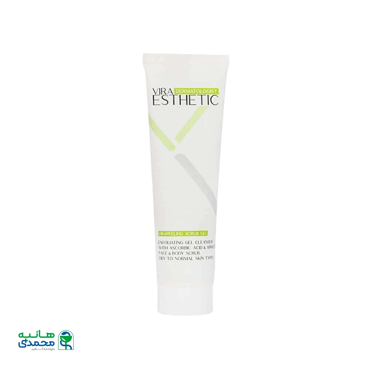 ژل اسکراب پوست صورت و بدن ویرا استتیک