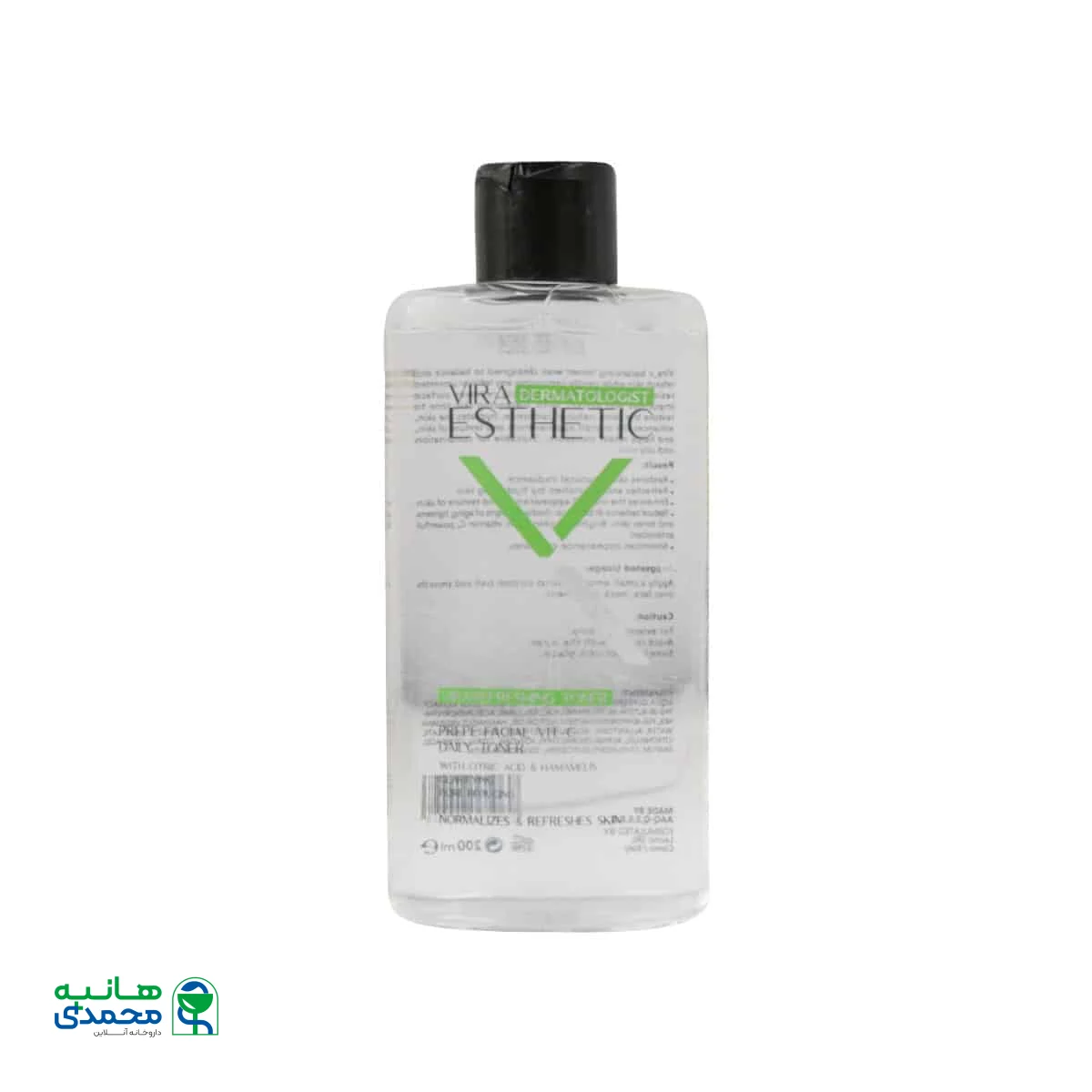 تونر پاک کننده پوست صورت ویرا استتیک