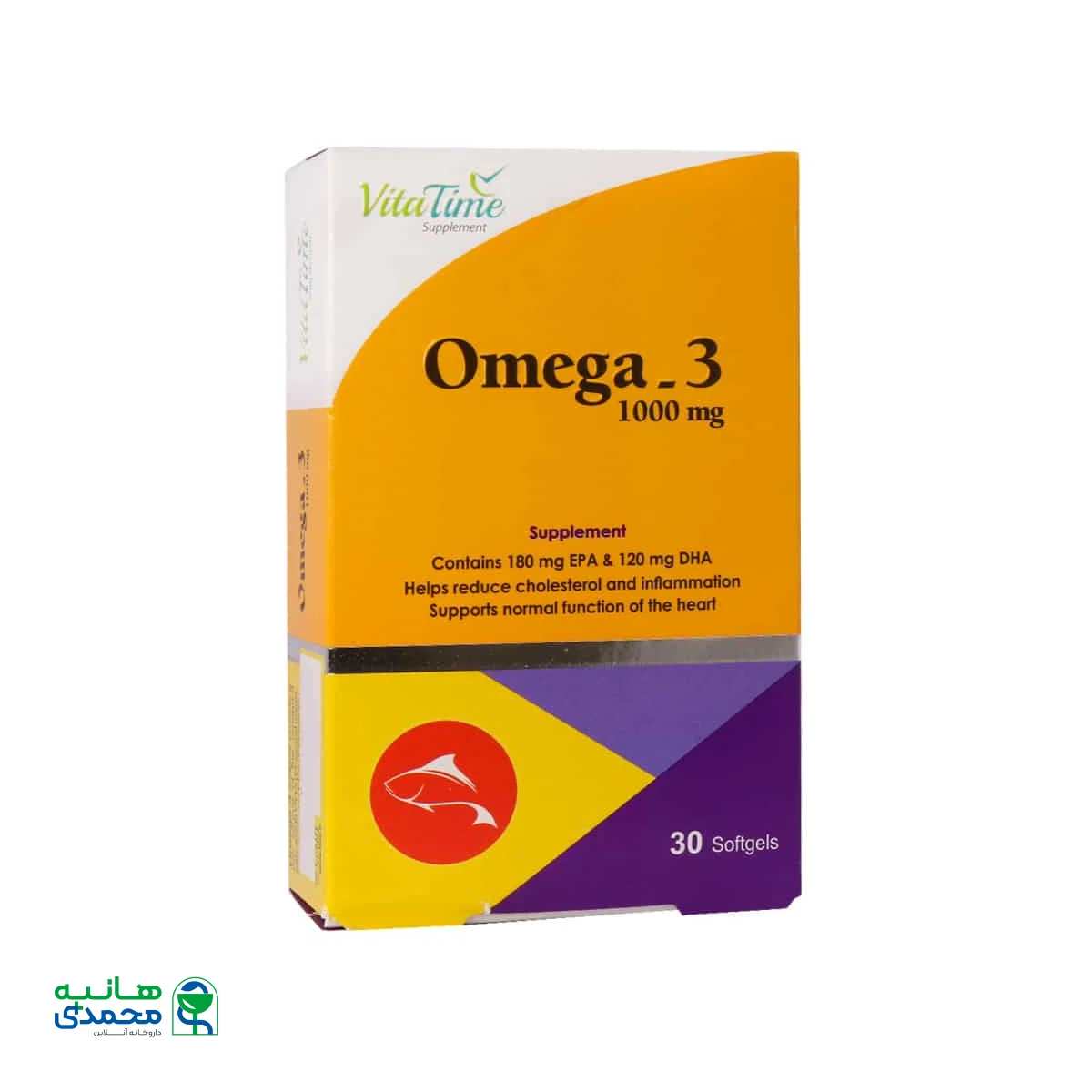 کپسول نرم ژلاتینی امگا 3 ویتاتایم