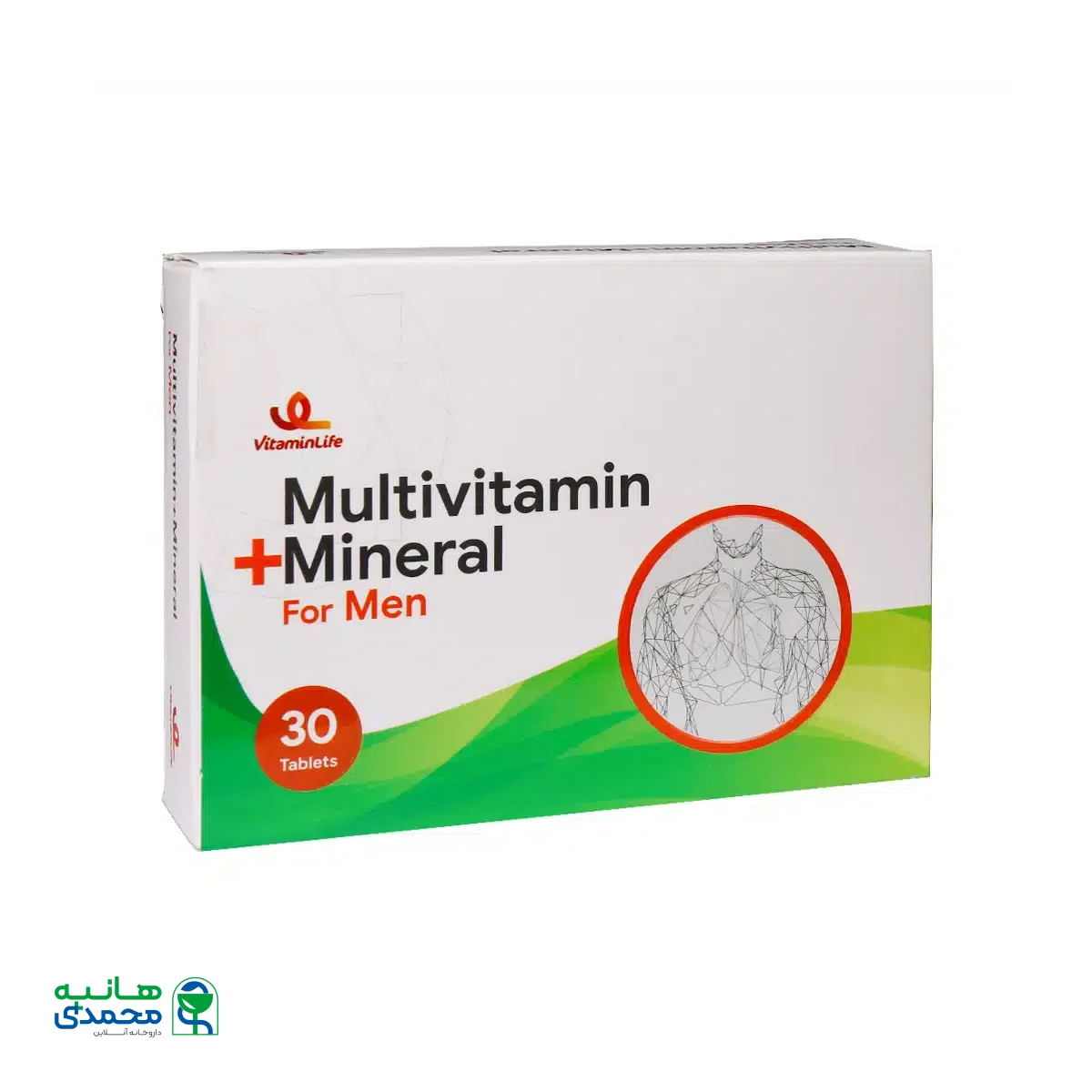 قرص مولتی ویتامین و مینرال ویتامین لایف مخصوص آقایان 30 عدد