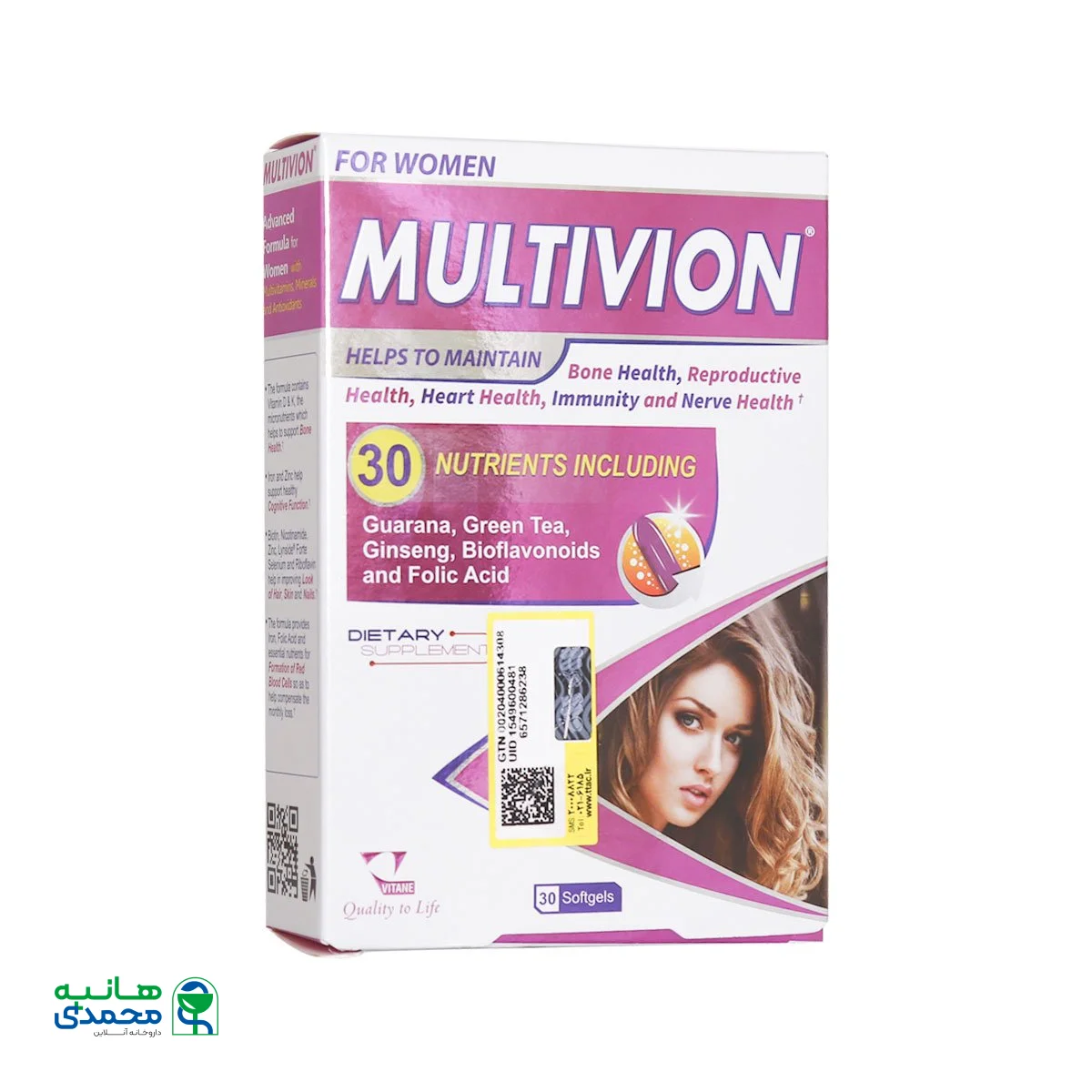 سافت ژل مولتی ویون زنان ویتان 30 عدد
