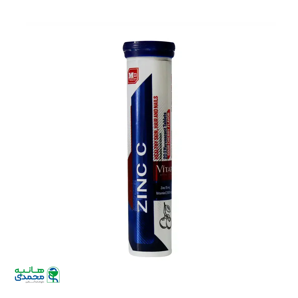 قرص جوشان زینک و ویتامین C ویتاپرا 20 عددی