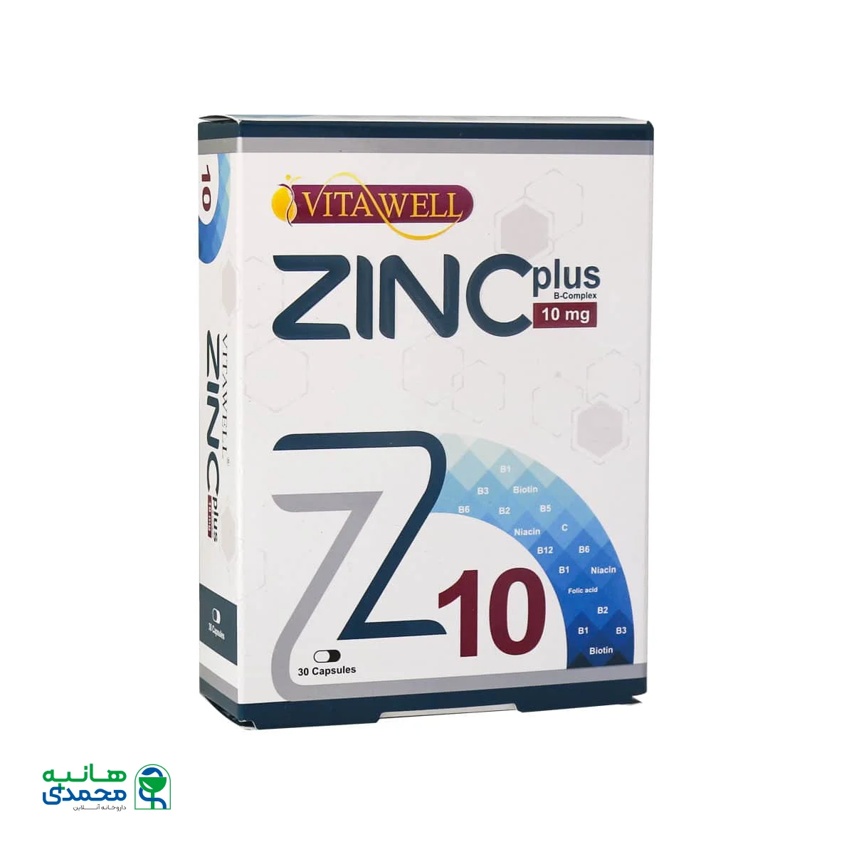 کپسول زینک پلاس 10 میلی گرم ویتاول