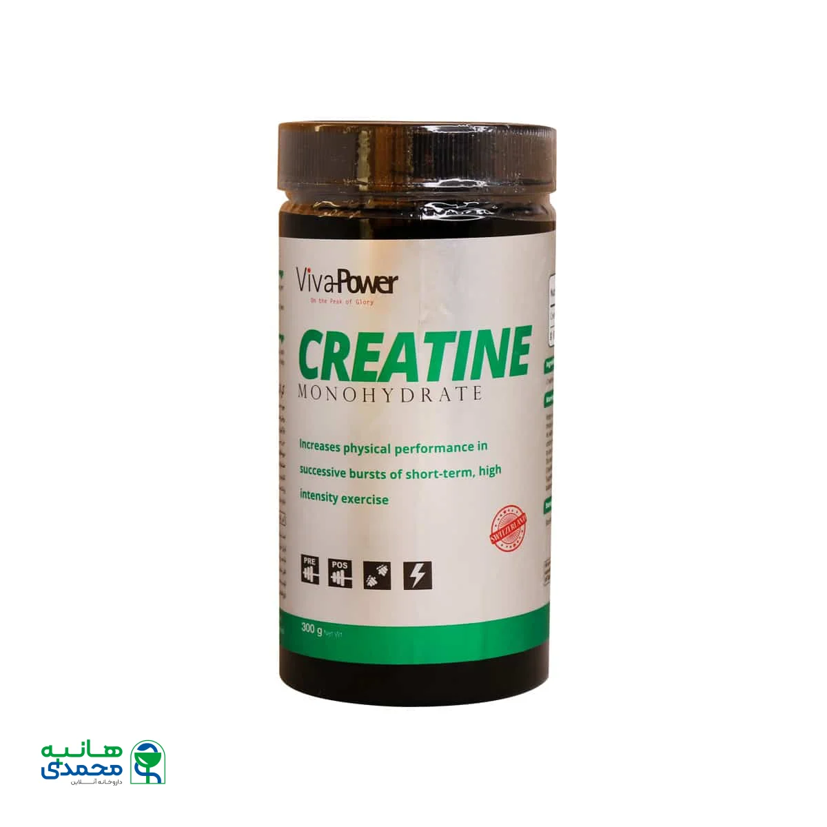 پودر کراتین مونوهیدرات ویوا پاور 300 گرم