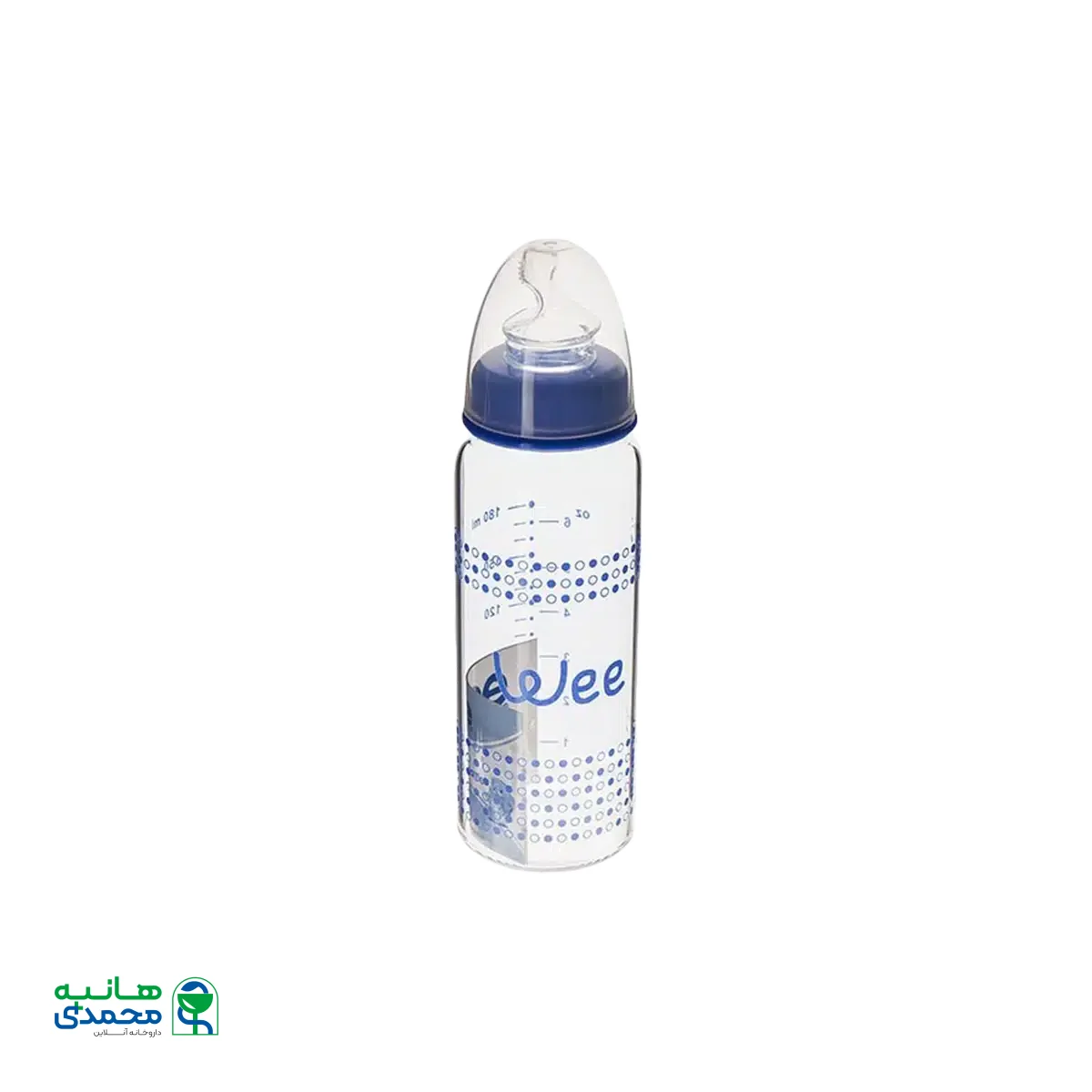 شیشه شیر وی بیبی با سرشیشه ارتودنسی ۱۸۰ میلی لیتر کد ۸۱۷