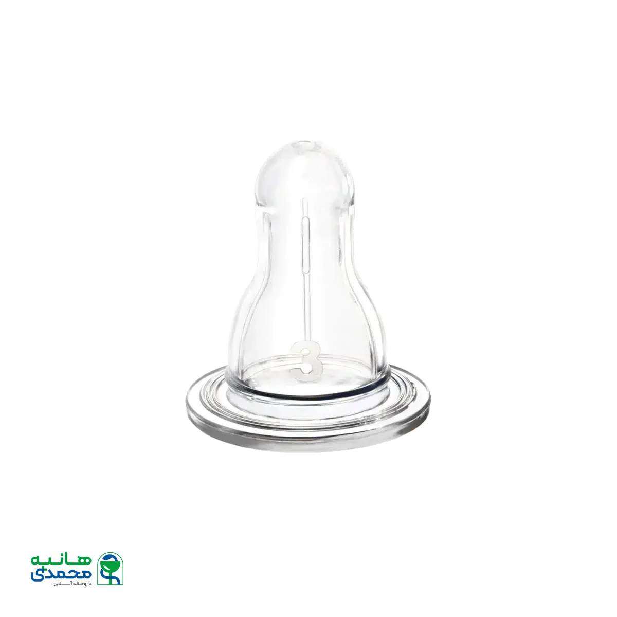 سر شیشه سیلیکونی سر گرد شماره ۳ وی بیبی مناسب کودکان ۱۸ ماه به بالا کد ۸۲۲