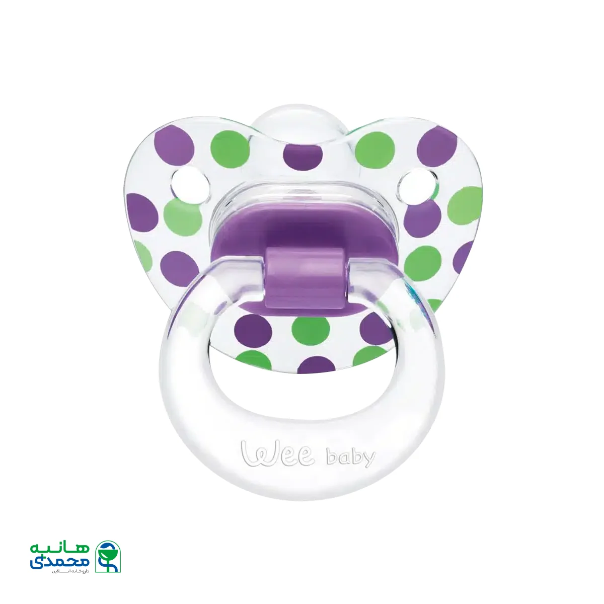 پستانک ارتودنسی دسته دار شماره ۱ وی بیبی مناسب نوزادان ۰ تا ۶ ماه کد ۸۳۶