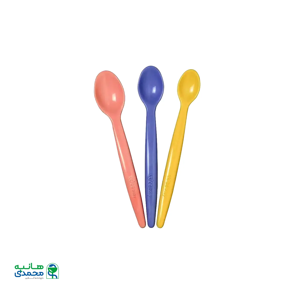 قاشق سه تایی سیلیکونی وی بیبی کد ۱۲۳