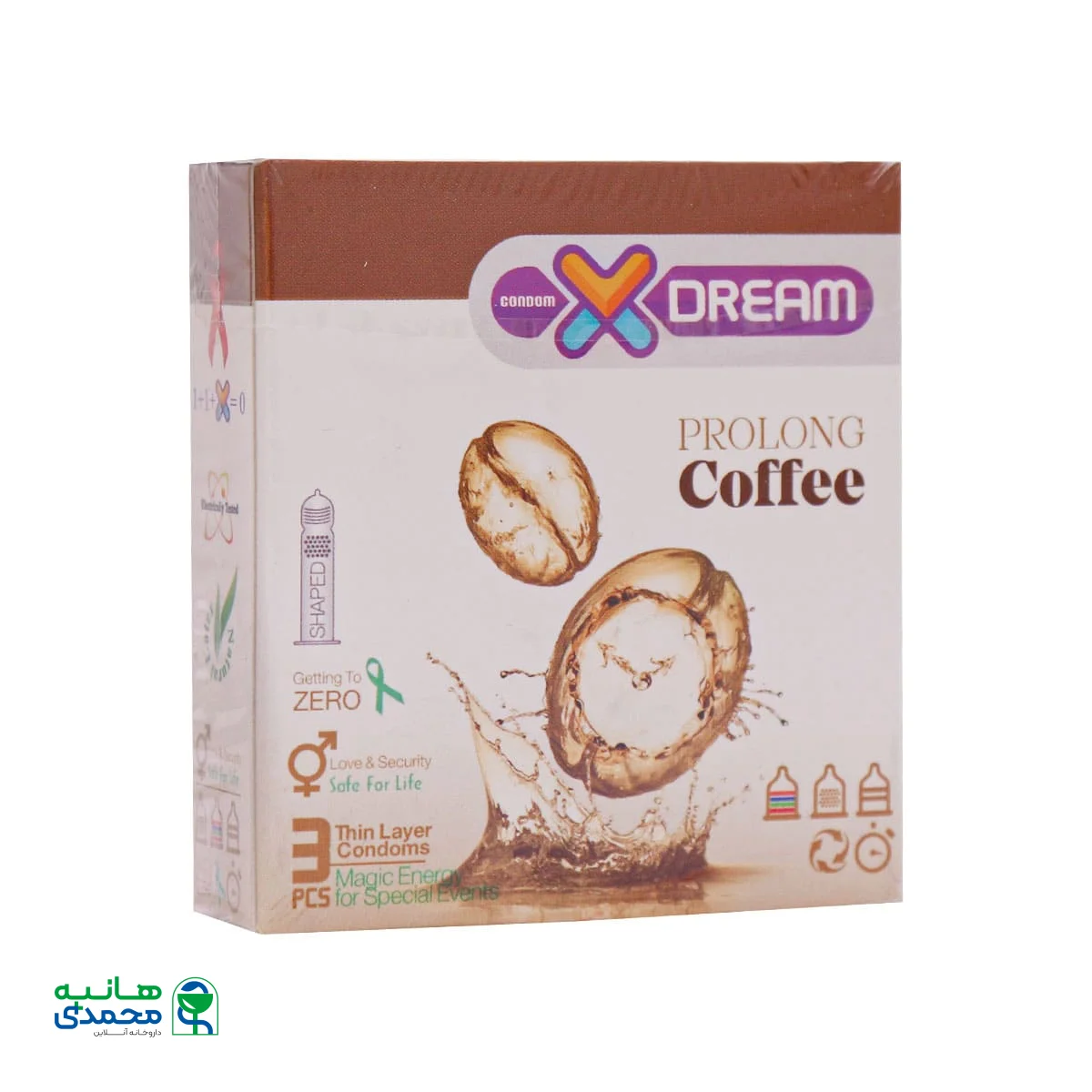 کاندوم تاخیری قهوه ایکس دریم