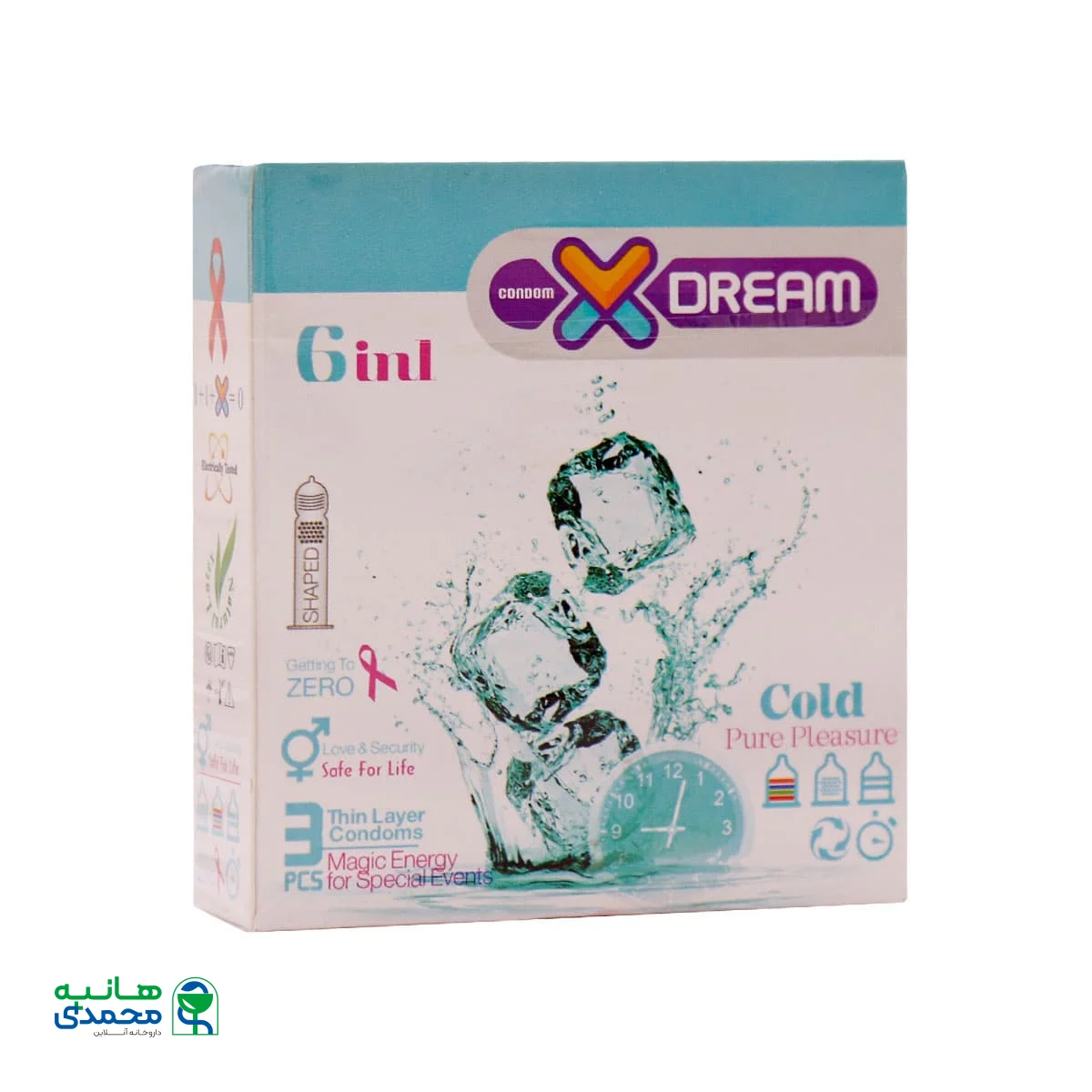 قیمت کاندوم ایکس دریم مدل Cold 6 in 1