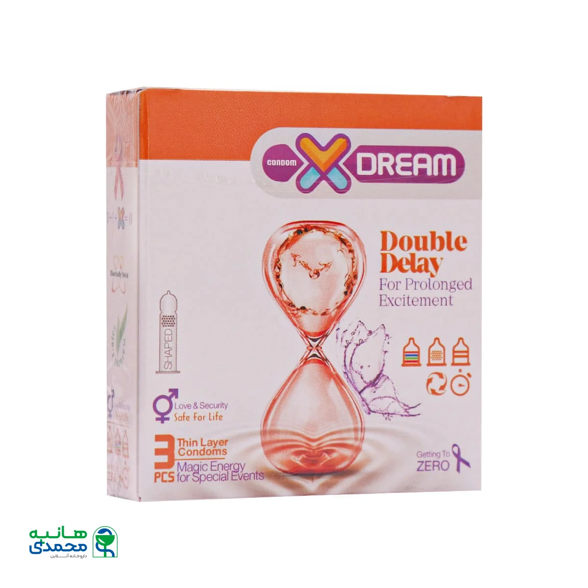 قیمت کاندوم تاخیری مضاعف ایکس دریم مدل Double Delay