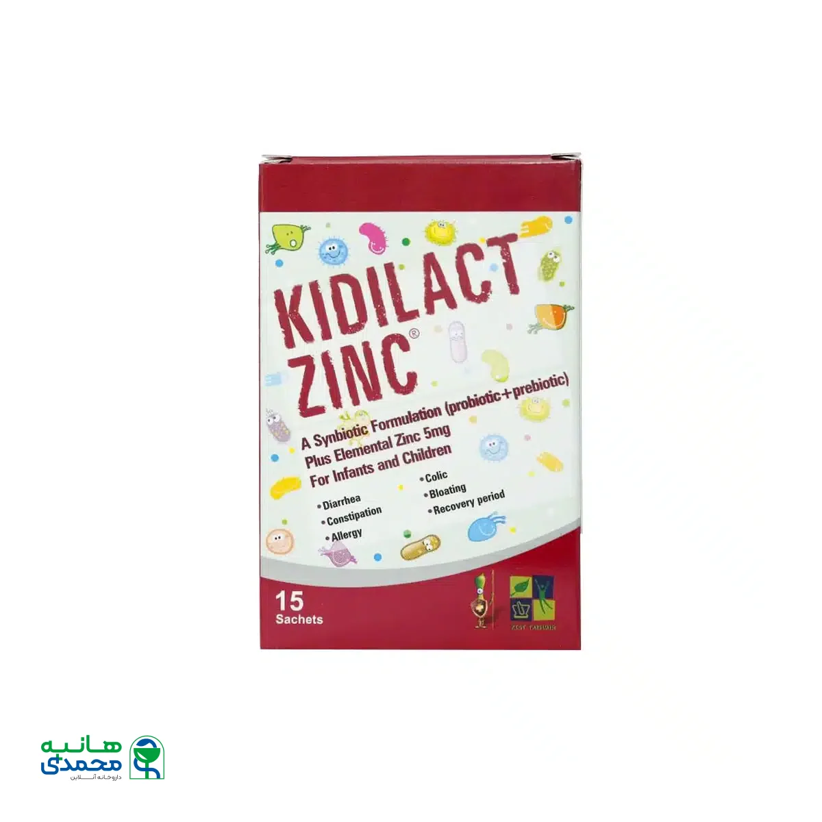 ساشه کیدی لاکت زینک زیست تخمیر 15 عدد